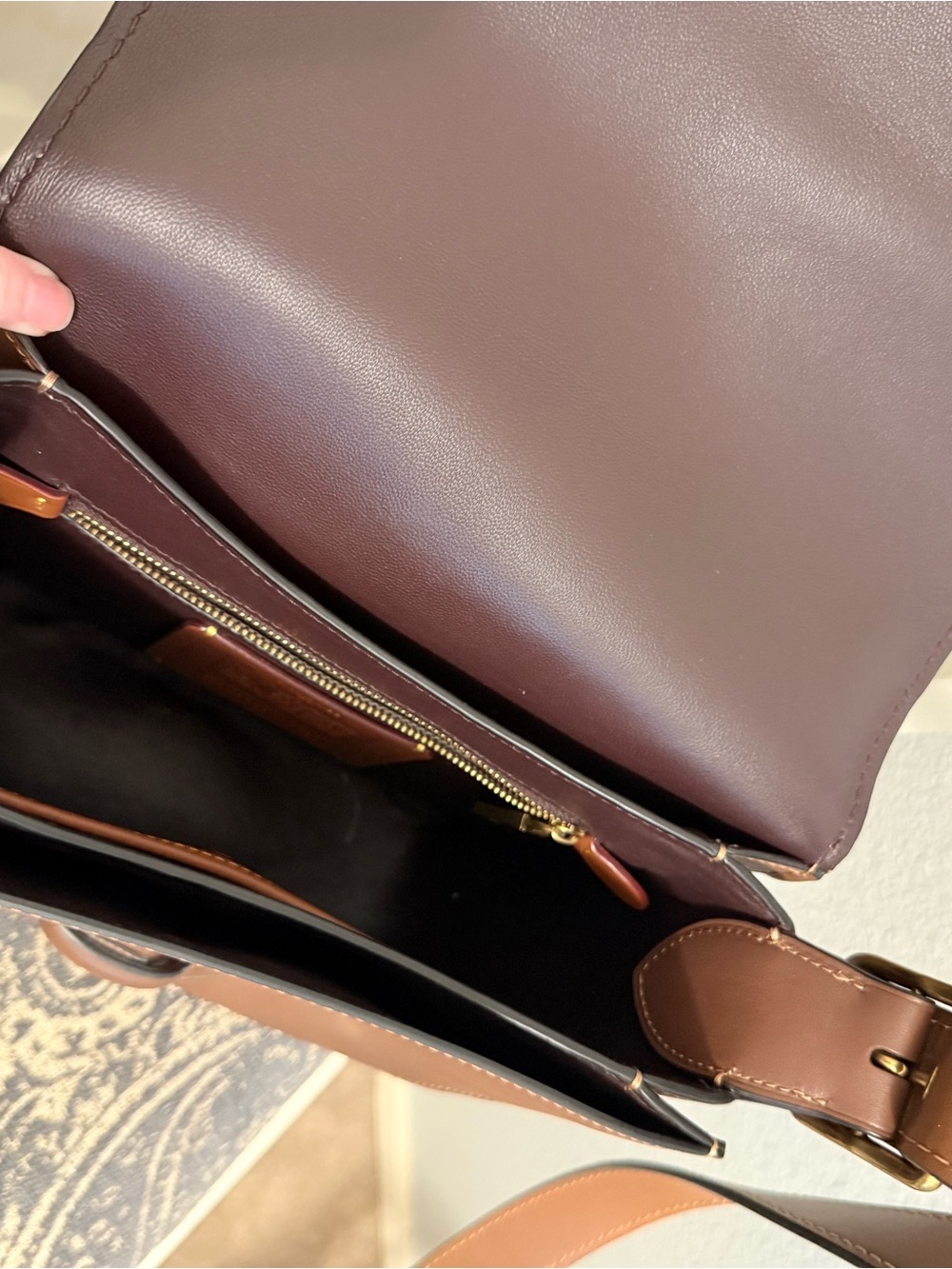 Coach 1941 Courier Leather Crossbody - Sienna - Picture 3 of 10